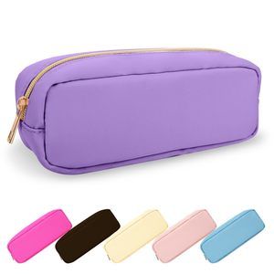 Small Pencil Case Makeup Bag For Purse, Cute Pencil Pouch Preppy Nylon Makeup😗